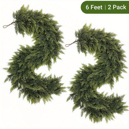 Festive Holiday Greenery Garland for Home Decor