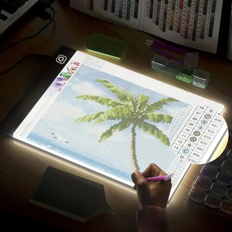Portable LED Light Box for Tracing and Drawing