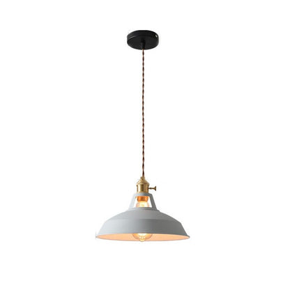 Vibrant Color Metal Drop Pendant Light Fixture