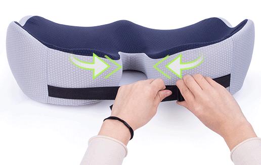 Contoured Gel Seat Cushion for Back Pain Support