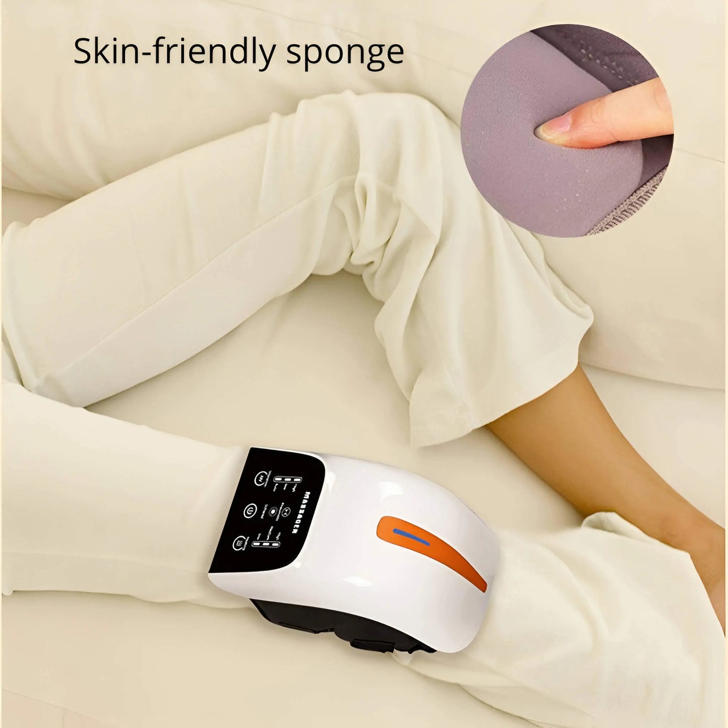 Heated Knee Massager with Air Compression and Red Light Therapy - Lusomart