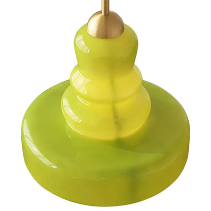 Vintage Round Glass Pendant Lamp