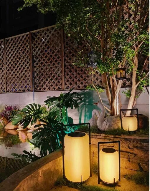 Outdoor Patio Lights Waterproof Steel And Glass