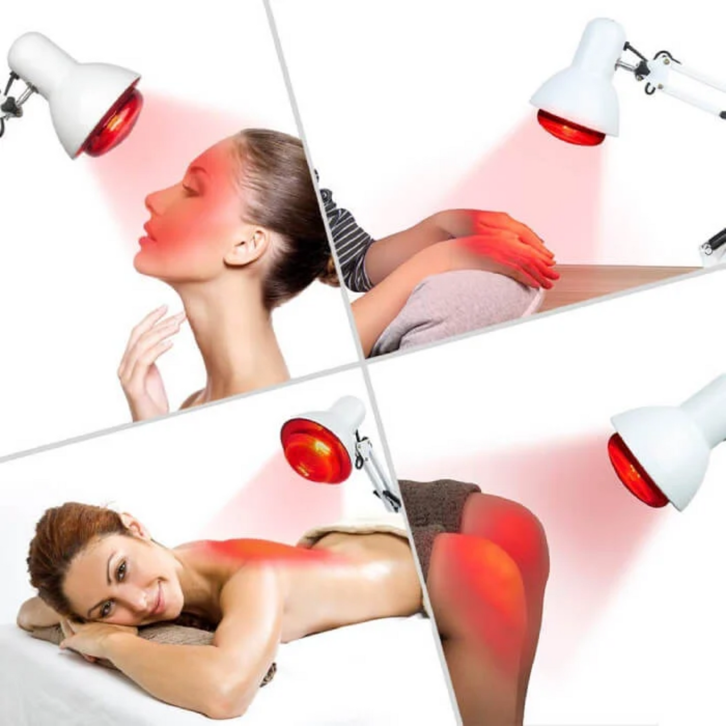 Portable Infrared Heat Therapy Lamp On Adjustable Stand