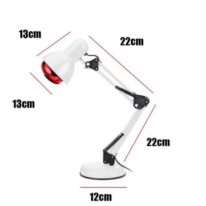 Portable Infrared Heat Therapy Lamp On Adjustable Stand