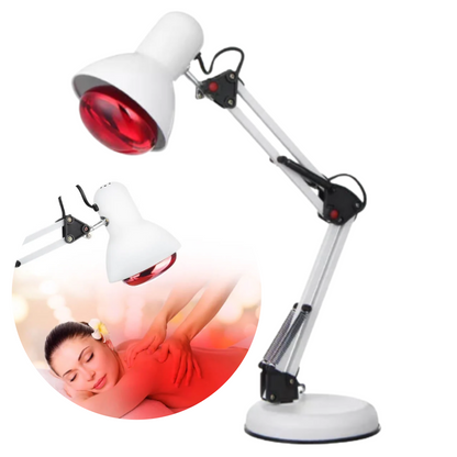 Portable Infrared Heat Therapy Lamp On Adjustable Stand