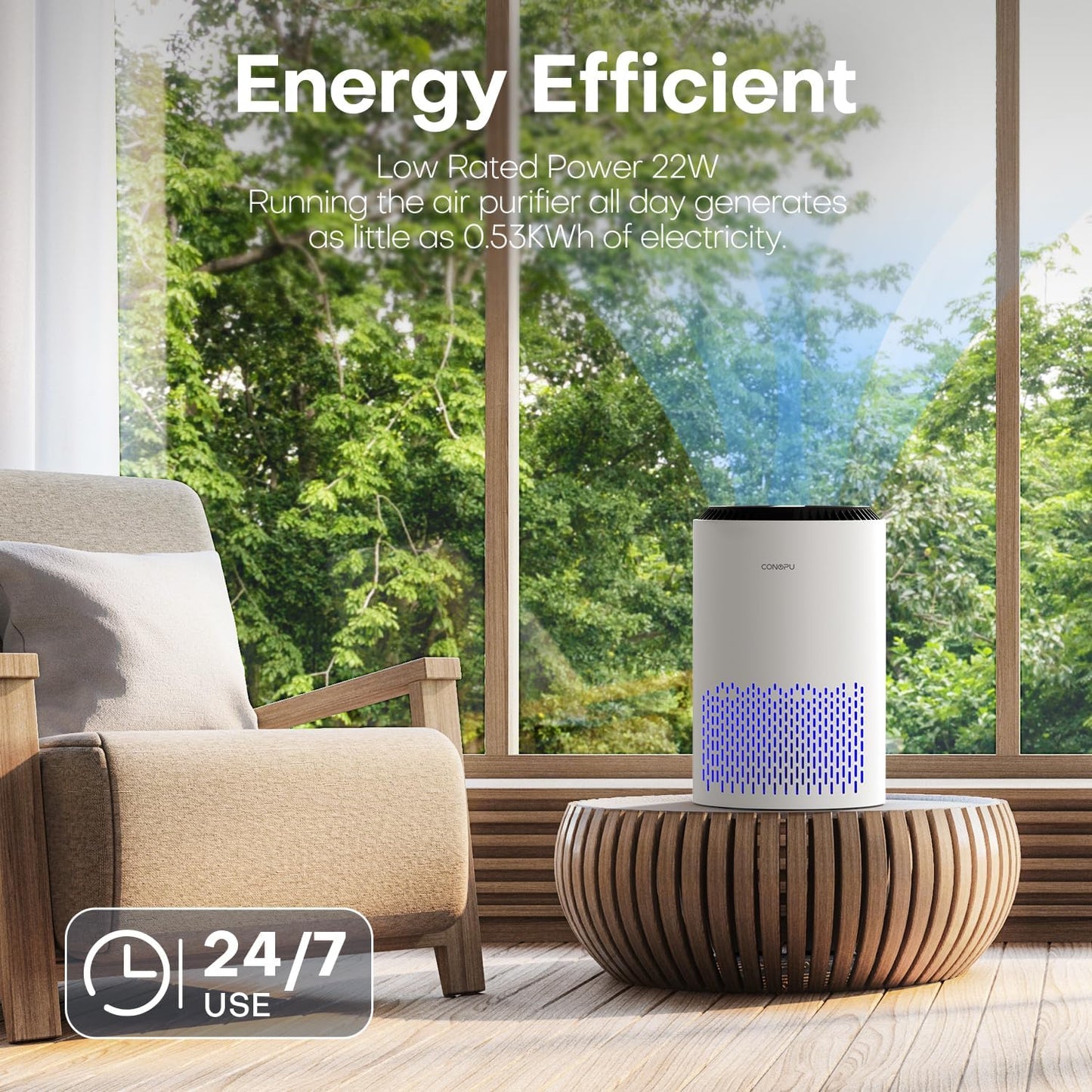 Small Room Quiet True HEPA Air Cleaner