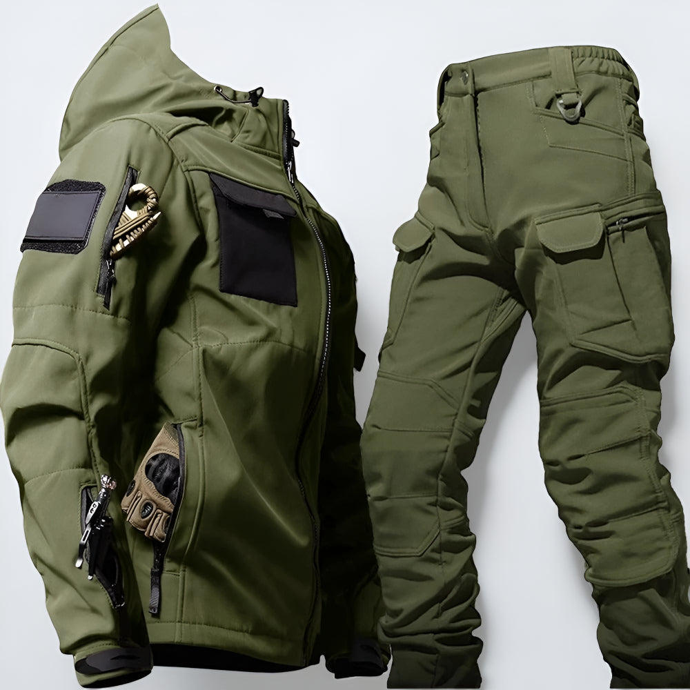 Waterproof Mens Outdoor Cargo Pants Jacket Set