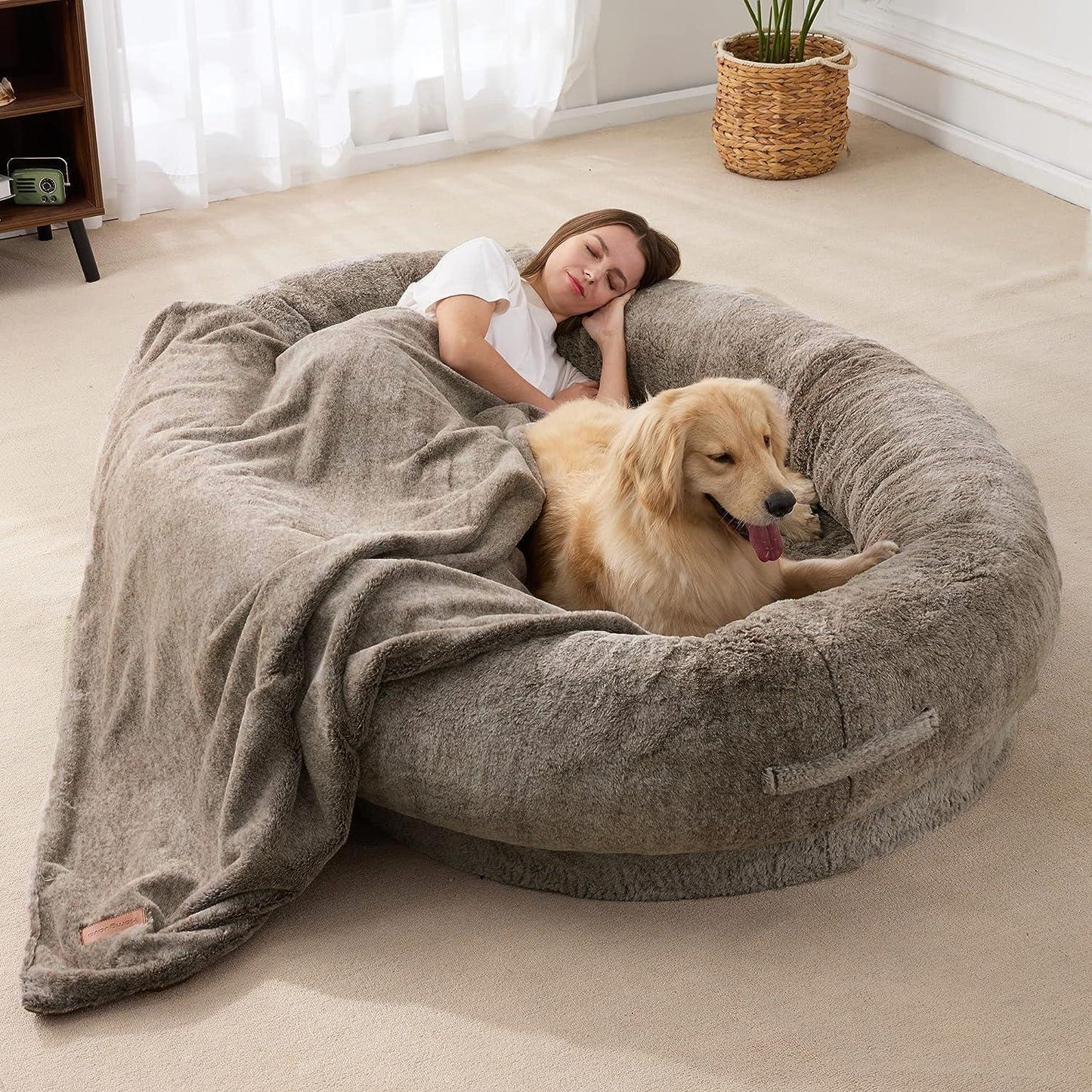 Cozy Double Pet Bed for Dogs - Lusomart