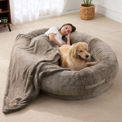 Cozy Double Pet Bed for Dogs - Lusomart