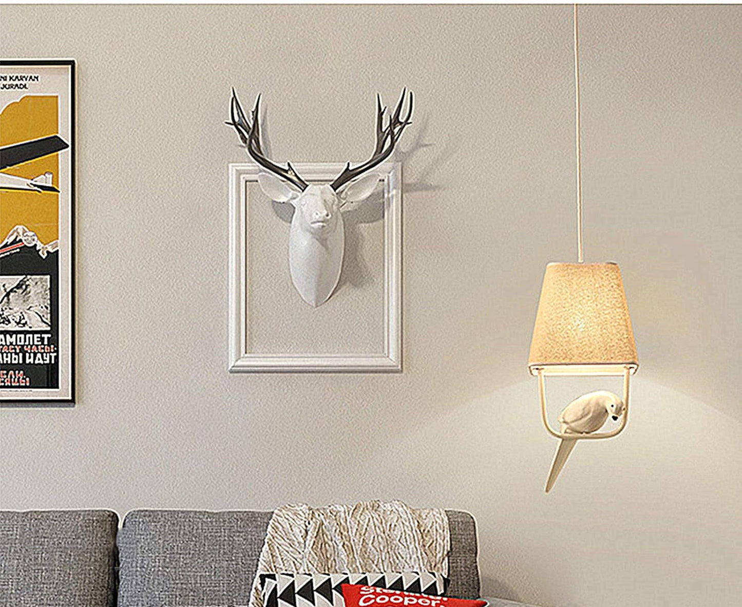 Rustic Woven Pendant Light - Modern Nordic Style Lamp