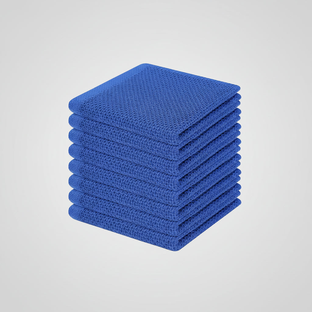 Gentle Kitchen Dish Towels Set Thick Absorbent Textured Weave