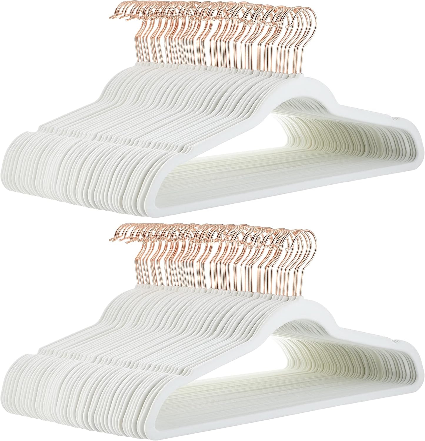 Premium Velvet Hangers Non Slip Closet Organizers Set