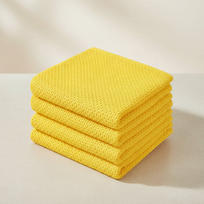 Gentle Kitchen Dish Towels Set Thick Absorbent Textured Weave