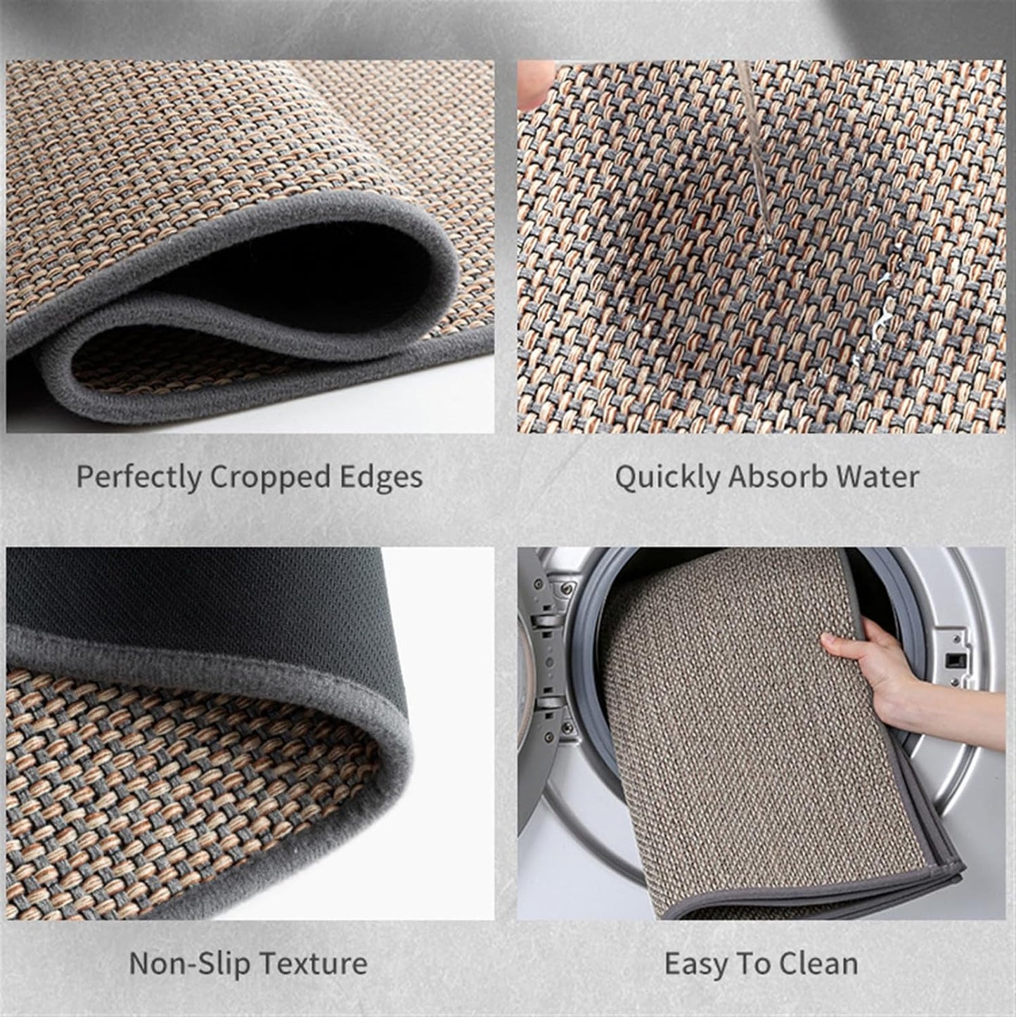 Durable Non Slip Indoor Door Mat Machine Washable