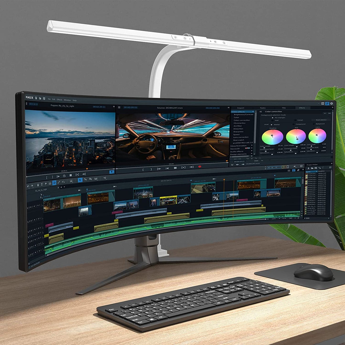 Bright Adjustable LED Desk Light for Home Office