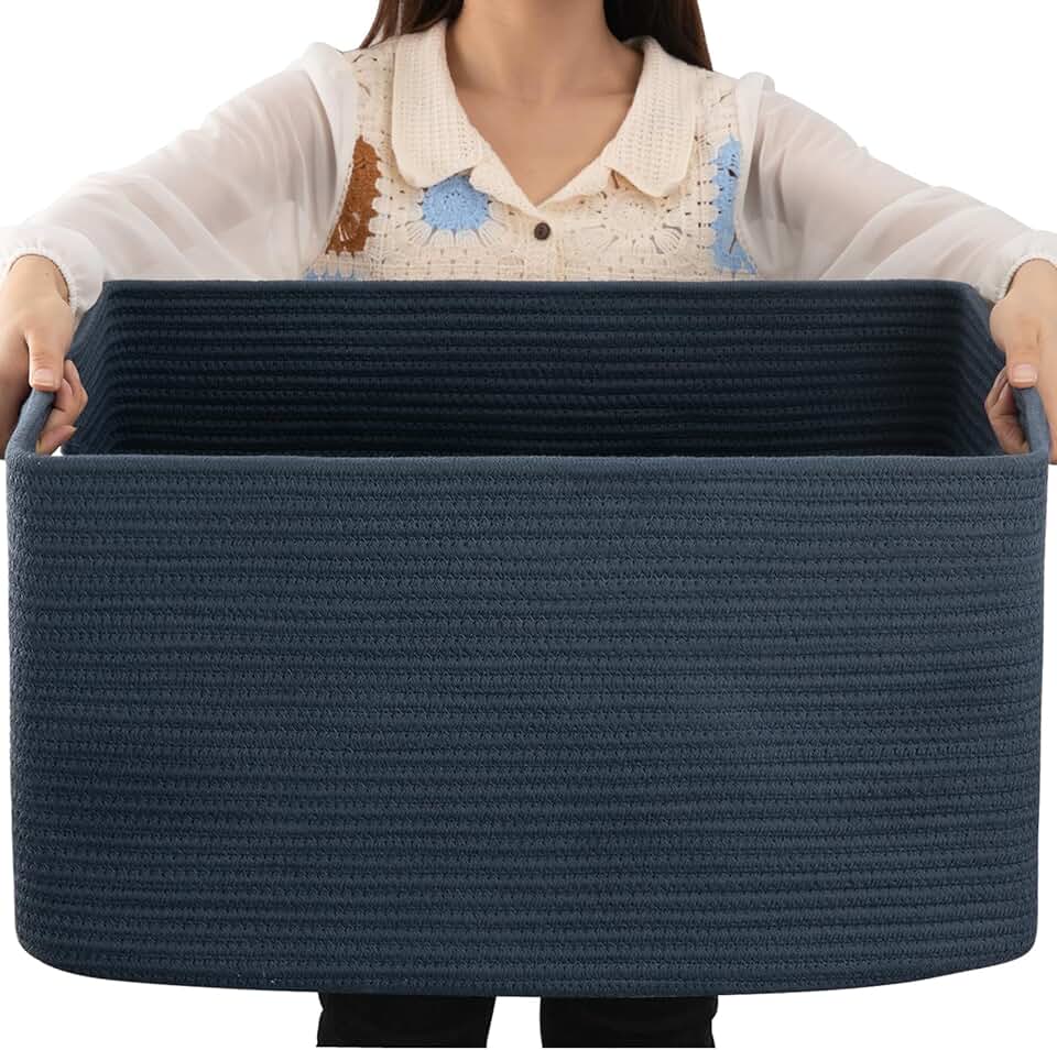Big Wicker Laundry Hamper with Carry Handles