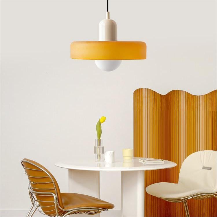 Vibrant Glass Modern Pendant Lighting for Dining Areas