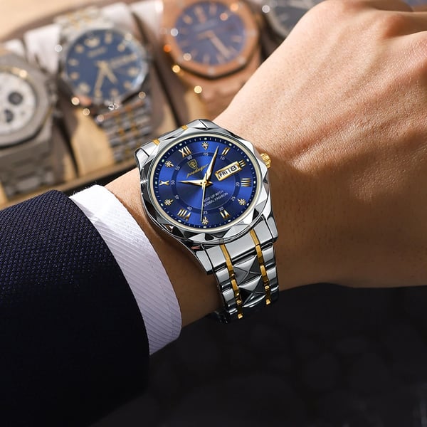 Waterproof Premium Men's Watch with Glow in Dark Feature