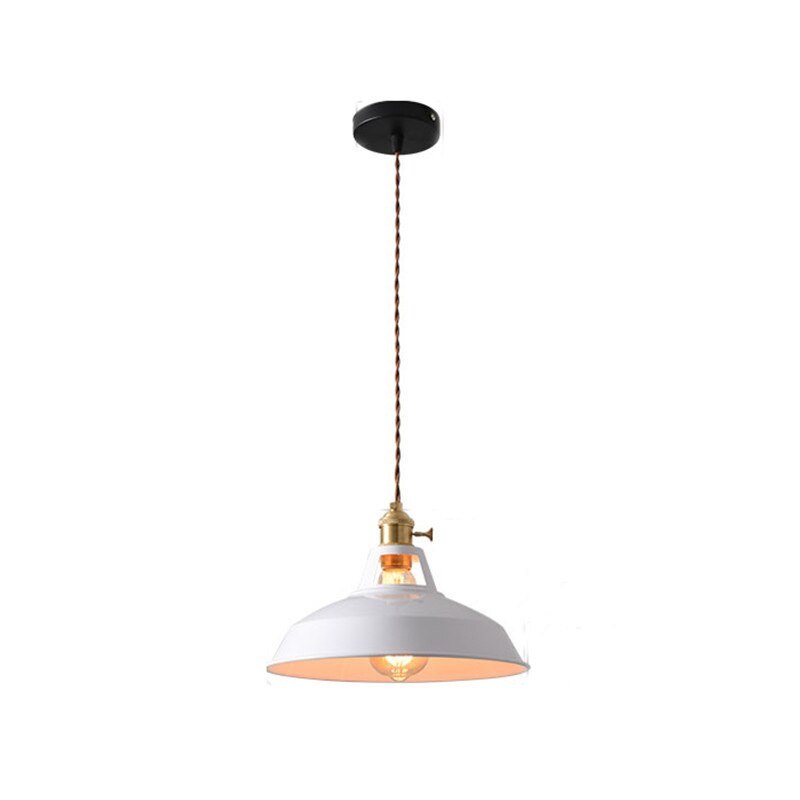 Vibrant Color Metal Drop Pendant Light Fixture