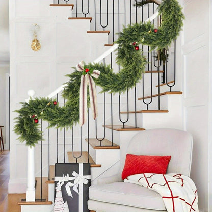 Festive Holiday Greenery Garland for Home Decor