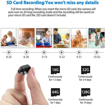 Compact Mini Spy Cam with WiFi Motion Detection Alert