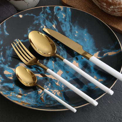 Luxury Stainless Steel Dinnerware Set for Formal Dining