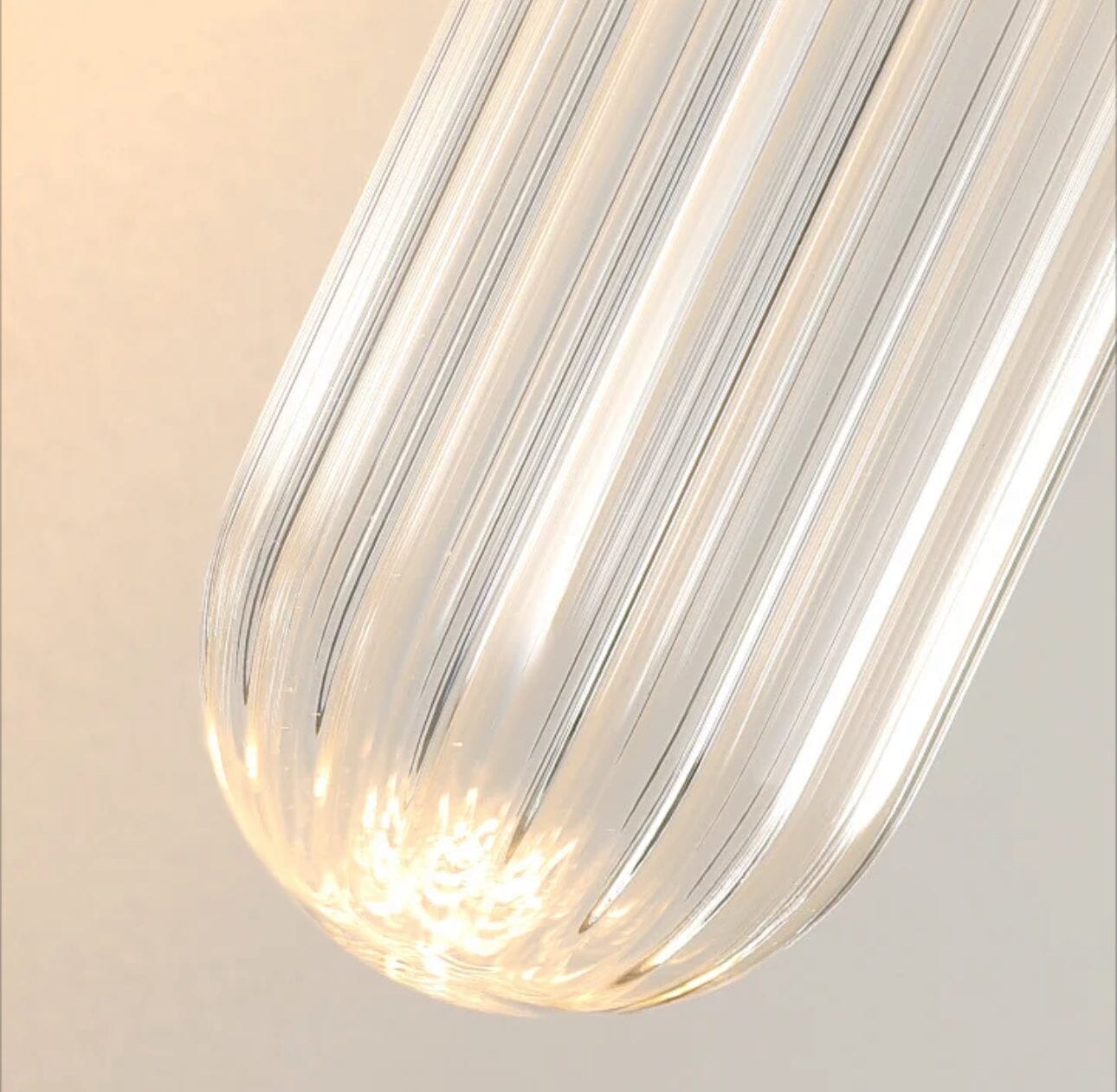 Sleek Glass Floor Lamp Modern Home Decor Light
