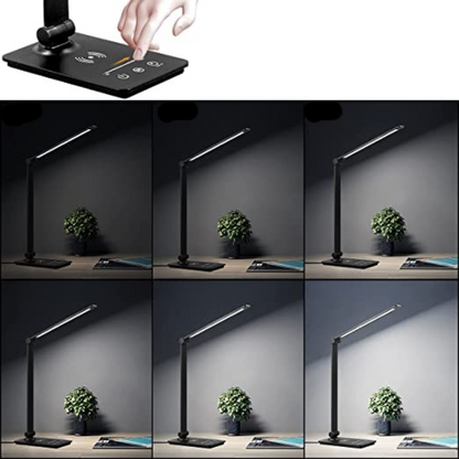 Smart LED Desk Light with Wireless Charger