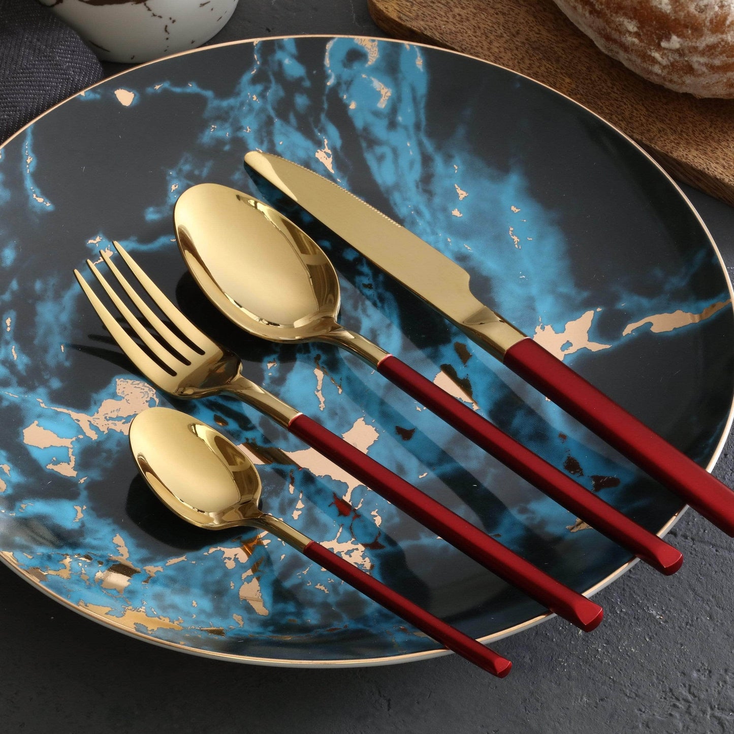 Luxury Stainless Steel Dinnerware Set for Formal Dining - Lusomart
