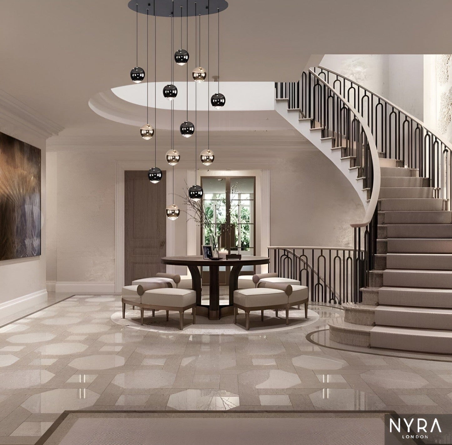 Elegant Drop Glass Pendant Light