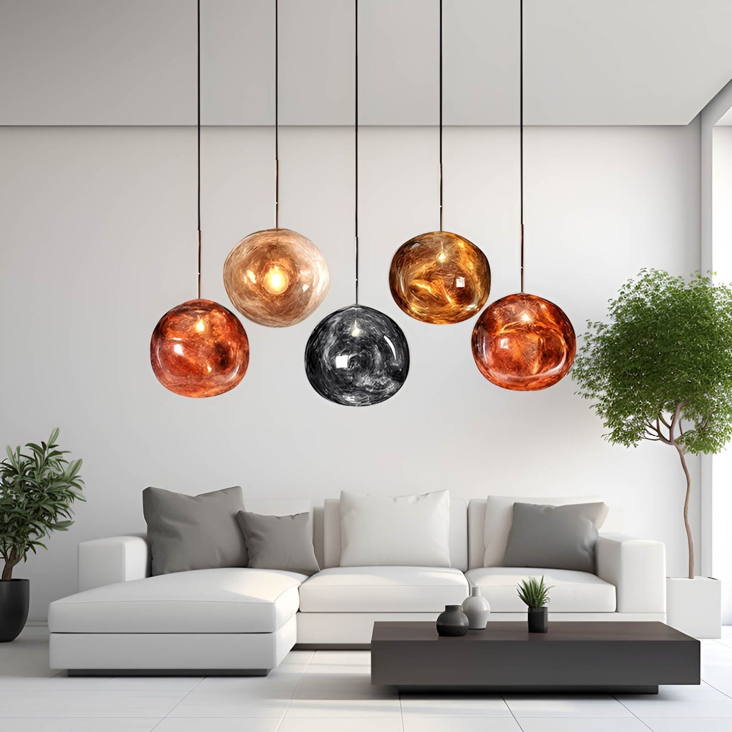 Stylish Glass Drop Pendants