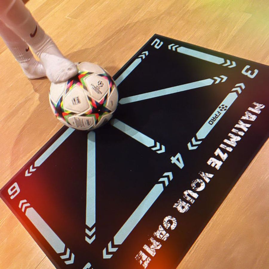 Premium Soccer Practice Mat and Coaching Guide