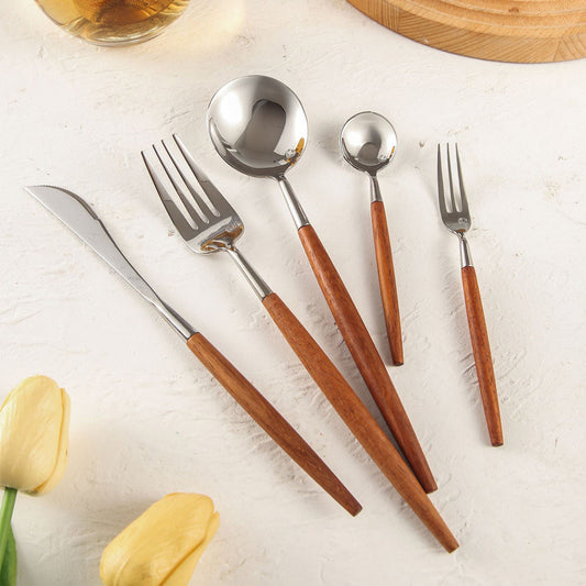 Exquisite Wooden Premium Cutlery Set - Lusomart