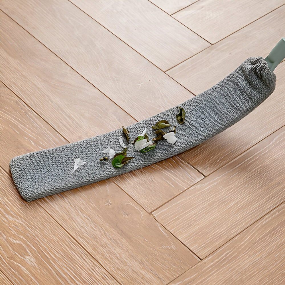 Compact Extendable Microfiber Mop Cleaning Brush Flat Head