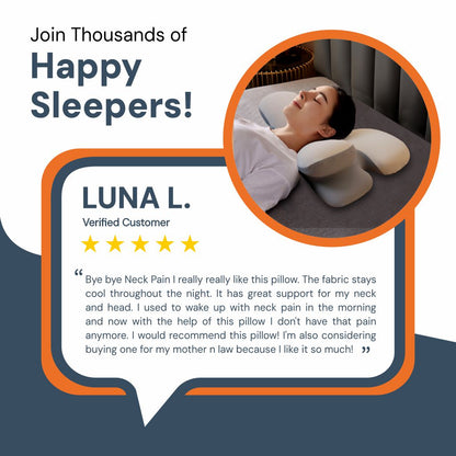 Contour Memory Foam Side Sleeper Pillow with Washable Cover