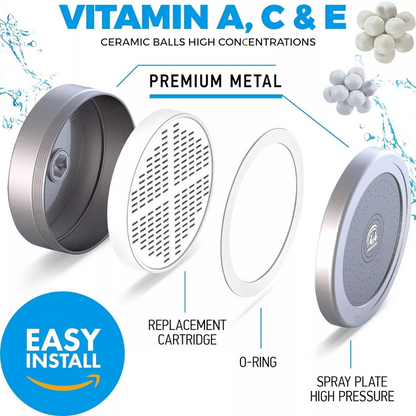 Purifying Showerhead for Softer Skin and Healthy Hair