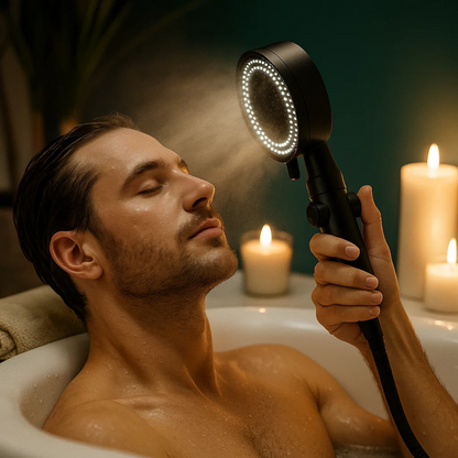 Luxury Shower Head - Rain Shower Spray & Low Flow Design