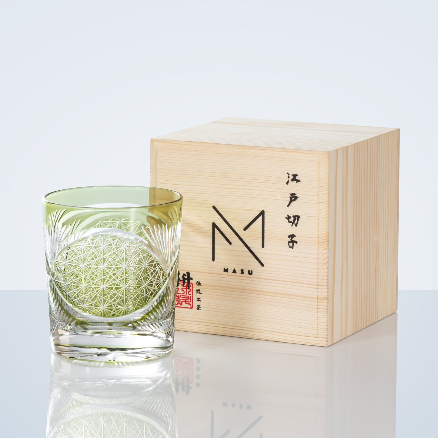 Luxury Engraved Whisky Glass Set with Wood Gift Box