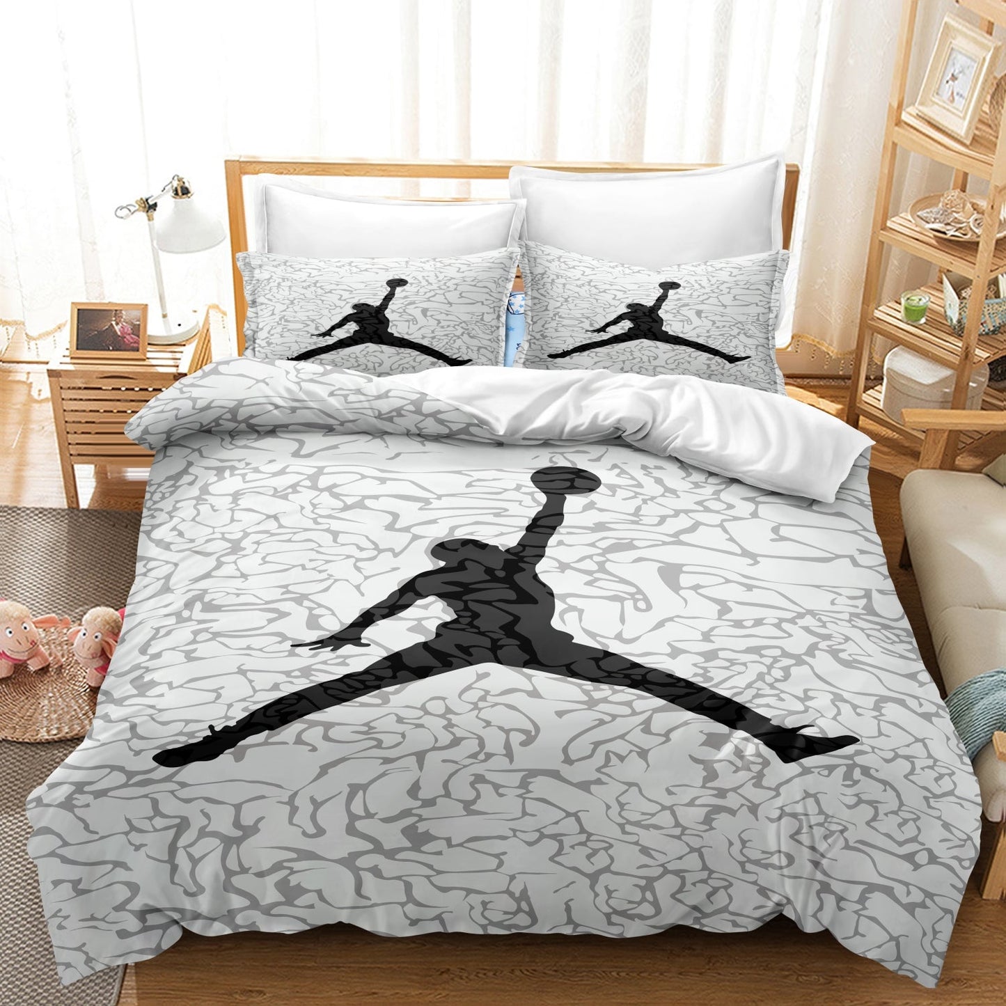 Plush Basketball Bedding Set for Any Size Bed