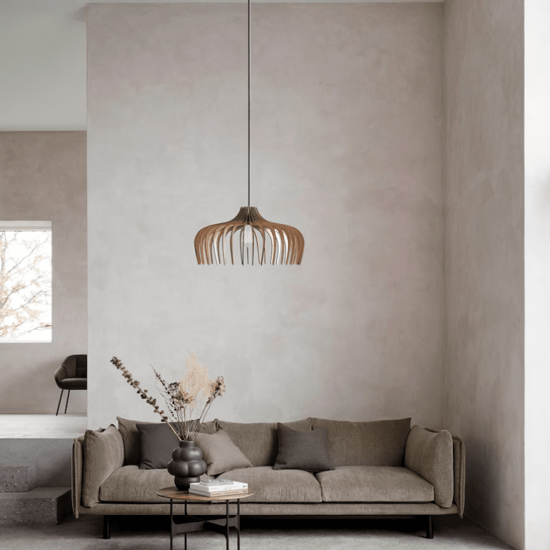 Rustic Wood Pendant Chandelier