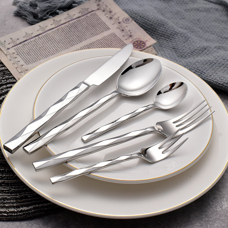 Slim Tableware Set – Classic Modern Design - Lusomart