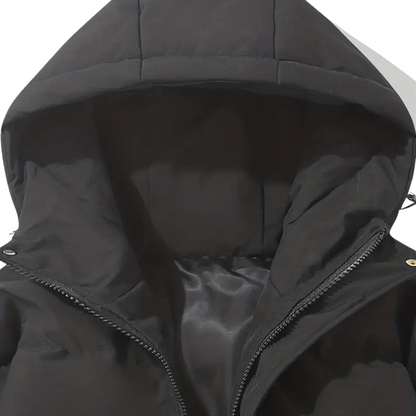 Warm Women's Hooded Puffer Coat for Winter
