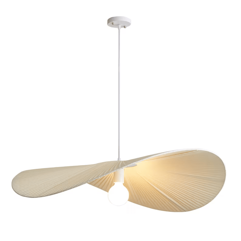 Rustic Linen Hanging Lamp