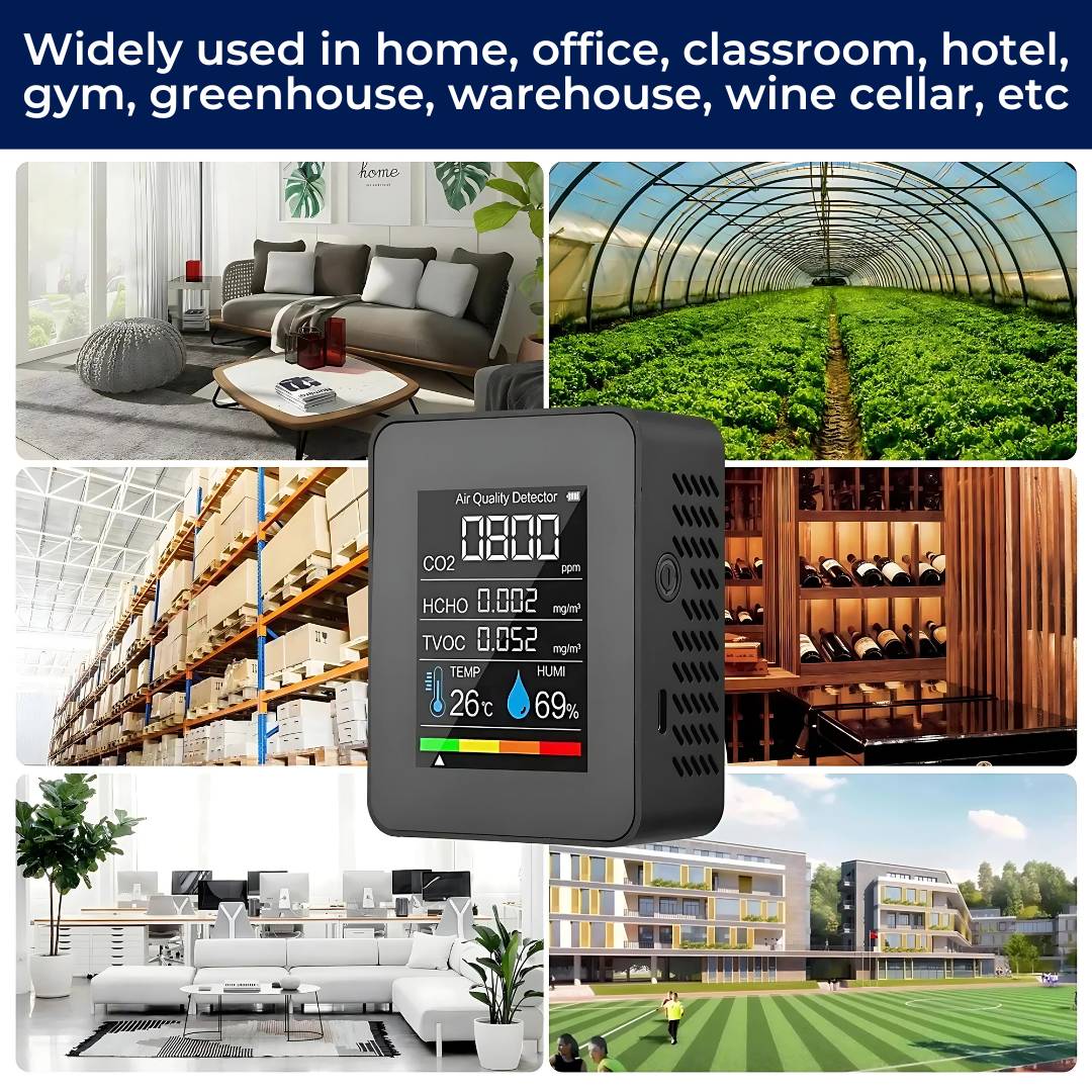 Smart Indoor Air Quality CO2 Detector Alert System