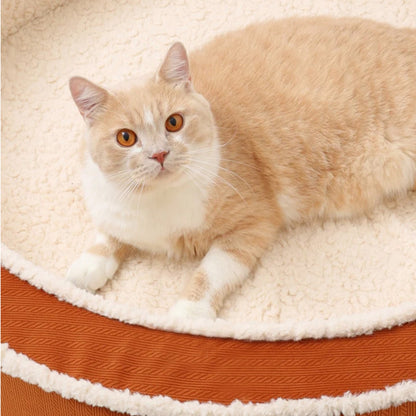 Comfy Soft Round Pet Bed Orthopedic Non Slip Bottom