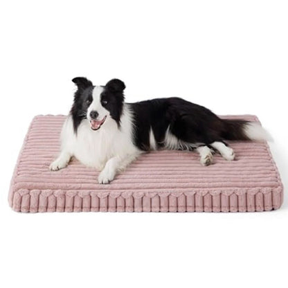 Plush Fake Fur Pet Mattress Comfortable Cozy Support Bed