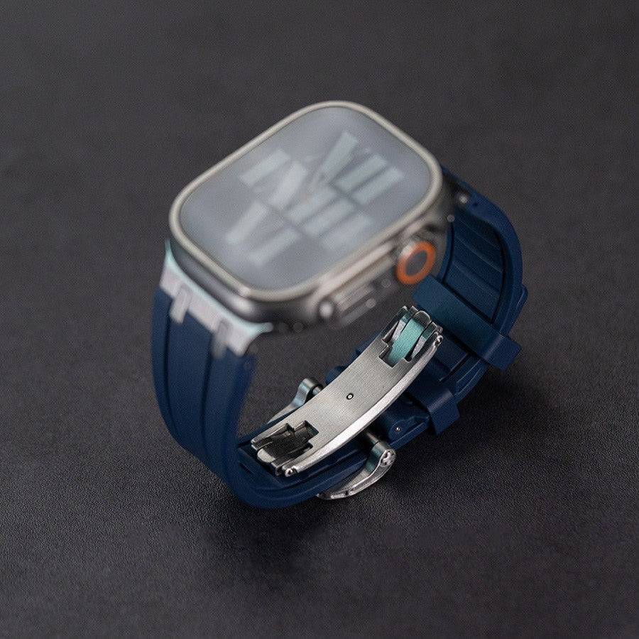 Durable Silicone Strap for Apple Watch with Metal Adapter