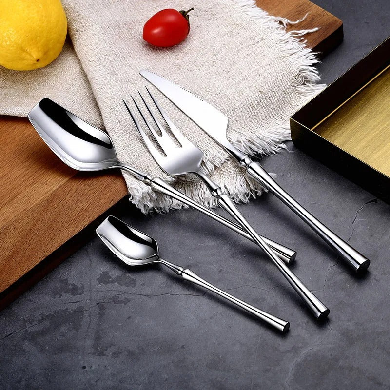 Luxury Modern Stainless Steel Silverware Set