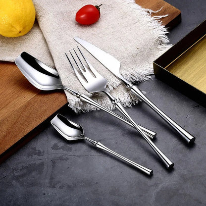 Luxury Modern Stainless Steel Silverware Set